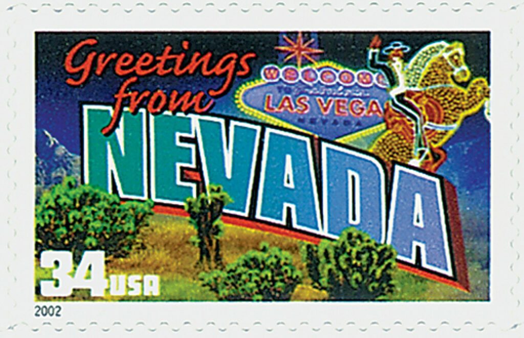 # 3588 - 2002 34c Greetings From America: Nevada