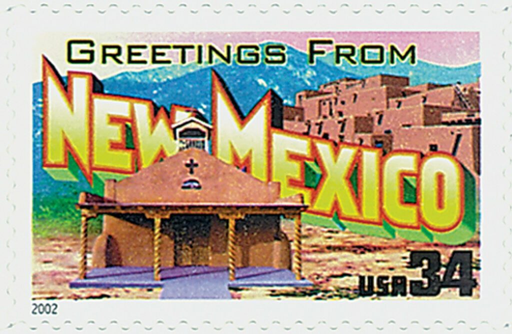 # 3591 - 2002 34c Greetings From America: New Mexico