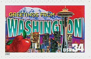 # 3607 - 2002 34c Greetings From America: Washington