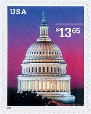 # 3648 - 2002 $13.65 U.S. Capitol Dome, Express Mail