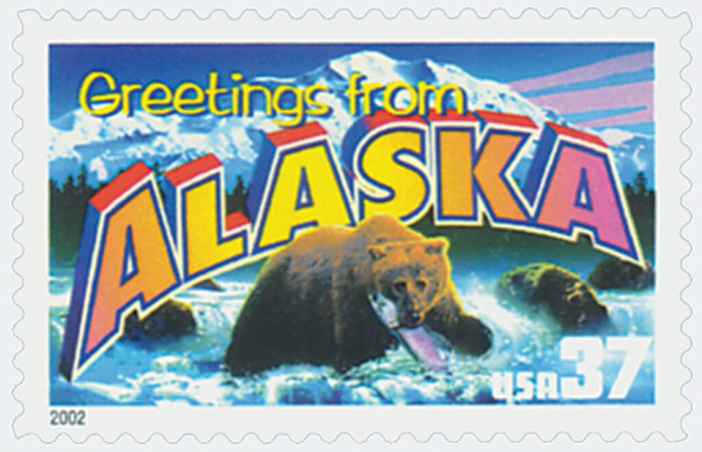 # 3697 - 2002 37c Greetings from America: Alaska
