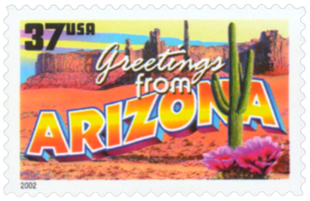 # 3698 - 2002 37c Greetings from America: Arizona