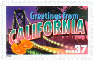 2002 37¢ Greetings from America: California