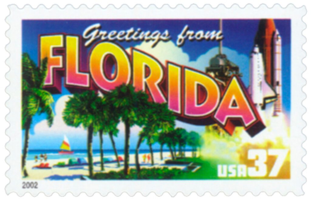 # 3704 - 2002 37c Greetings from America: Florida
