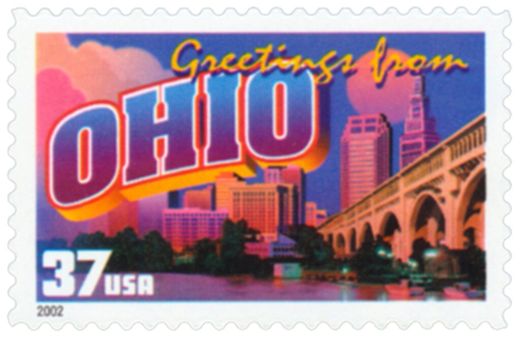 # 3730 - 2002 37c Greetings from America: Ohio