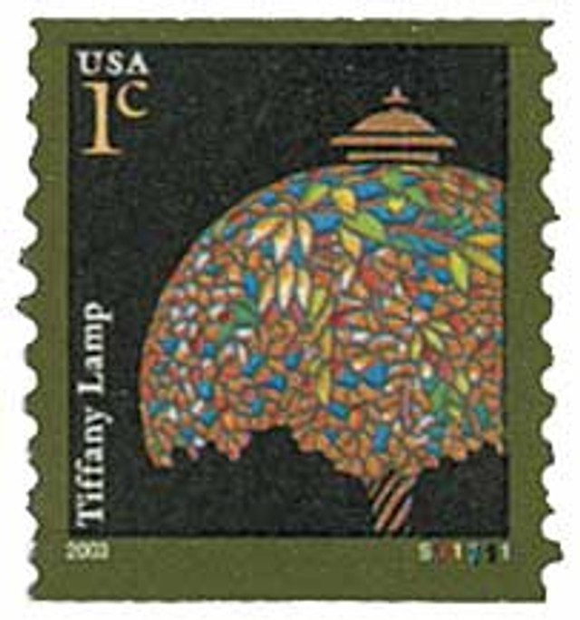 2003 1¢ Tiffany Lamp, coil