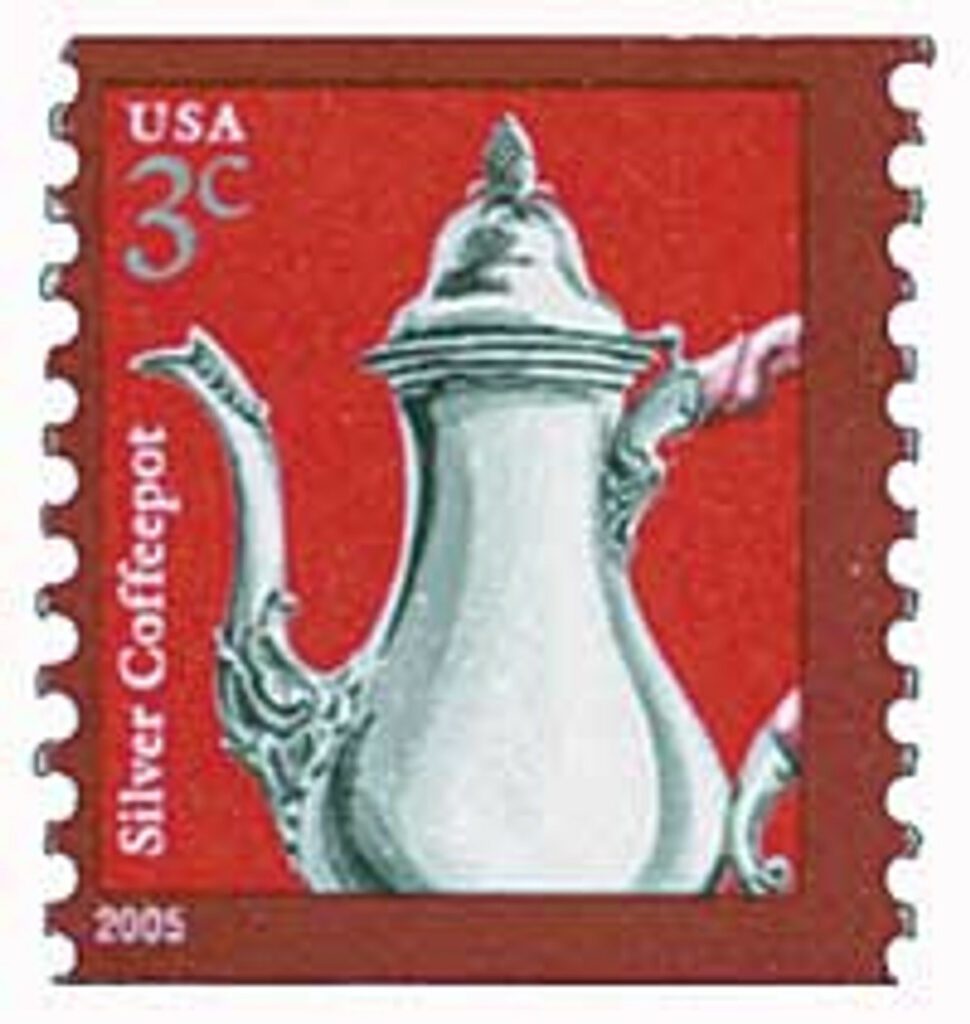 2005 3¢ Silver Coffee Pot