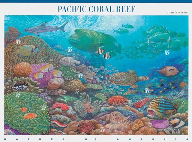 #3831 - 2004 37c Nature of America: Pacific Coral Reef