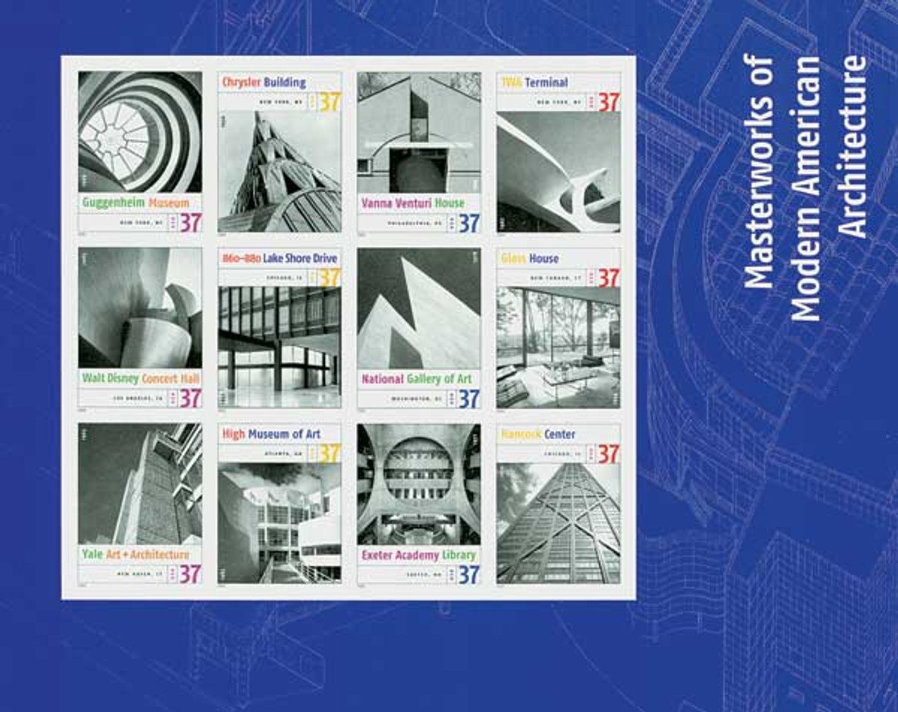 # 3910 - 2005 37c Masterworks of Modern American Architecture