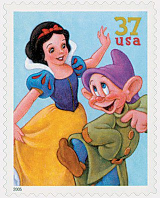 # 3915 - 2005 37c The Art of Disney: Snow White and Dopey