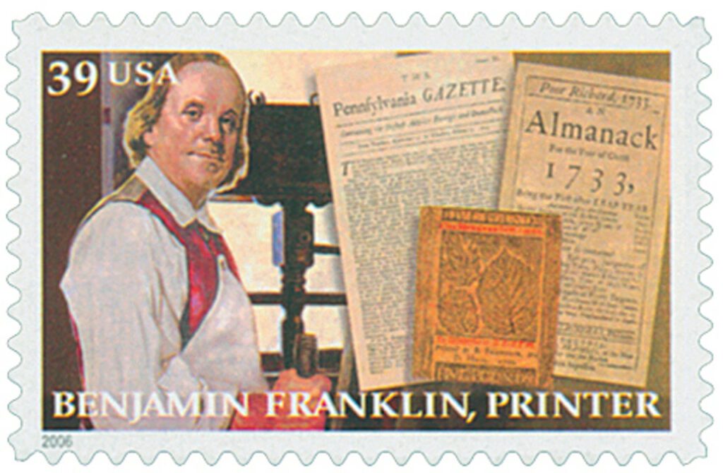 # 4023 - 2006 39c Benjamin Franklin: Printer