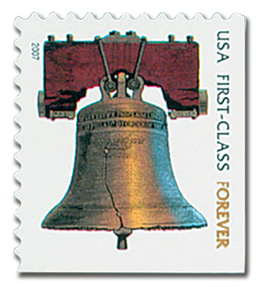 #4125 - 2007 First-Class Forever Stamp, non-denominated, self-adhesive (Avery Dennison)