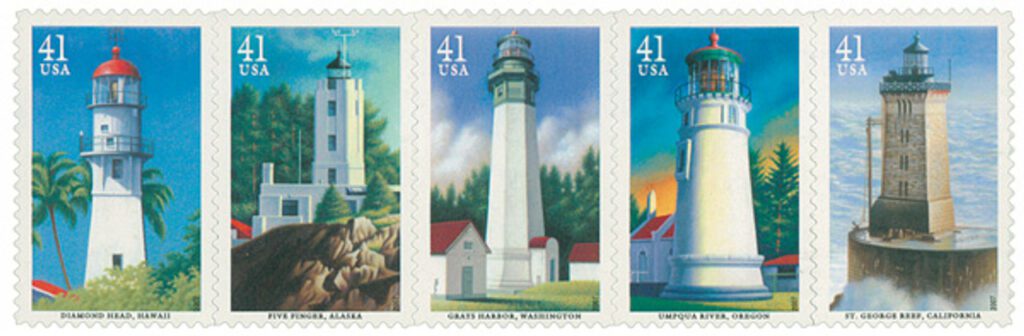 2007 41¢ Pacific Lighthouses