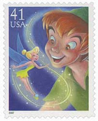 2007 41¢ Peter Pan and Tinker Bell