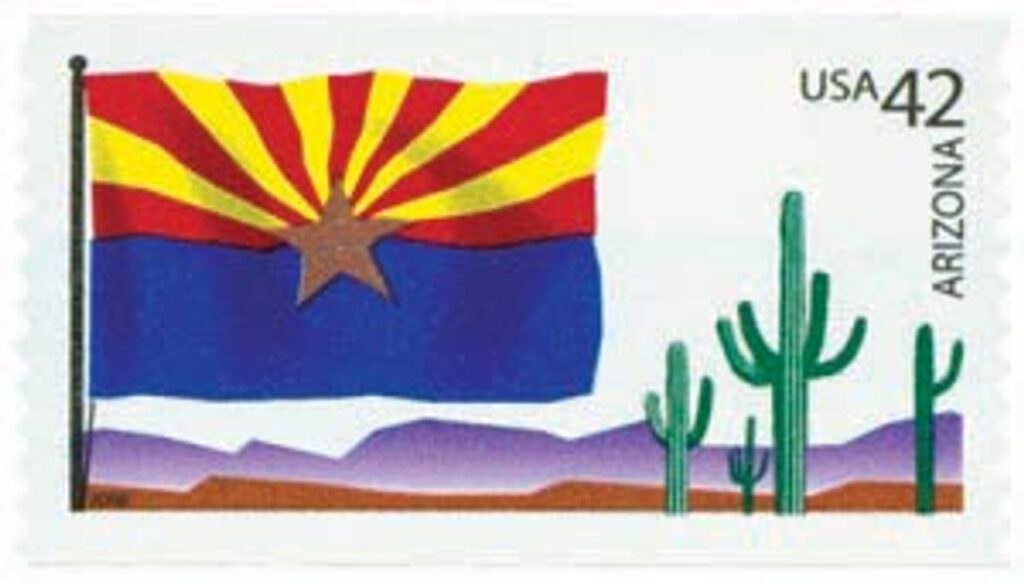 # 4277 - 2008 42c Flags of Our Nation: Arizona