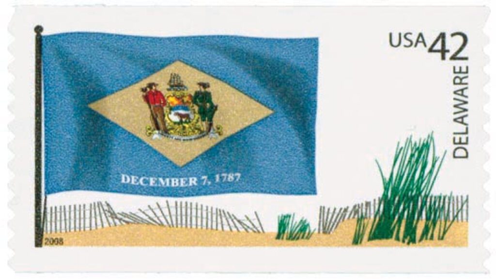 # 4282 - 2008 42c Flags of Our Nation: Delaware