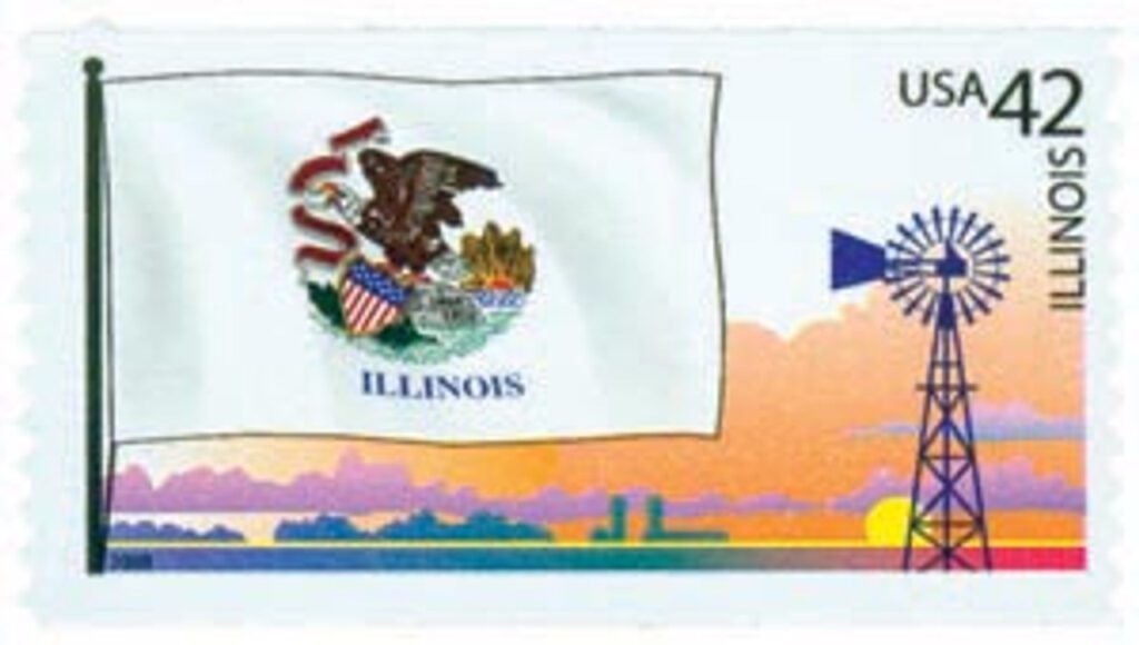 # 4289 - 2008 42c Flags of Our Nation: Illinois