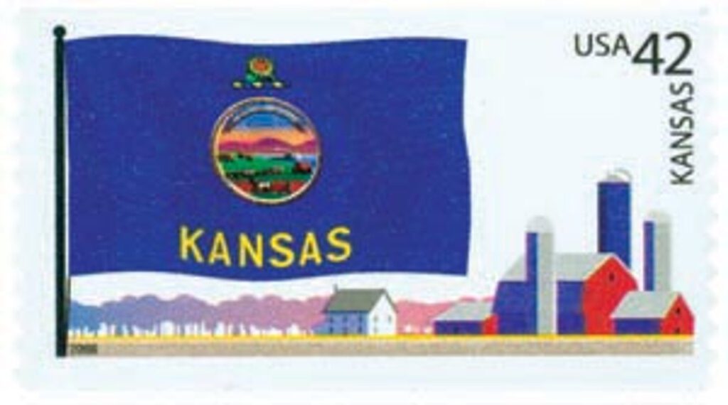 # 4292 - 2008 42c Flags of Our Nation: Kansas