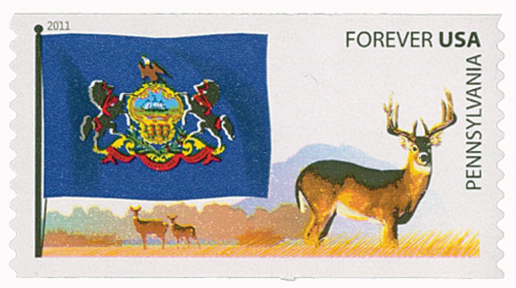 # 4317 - 2011 First-Class Forever Stamp - Flags of Our Nation: Pennsylvania