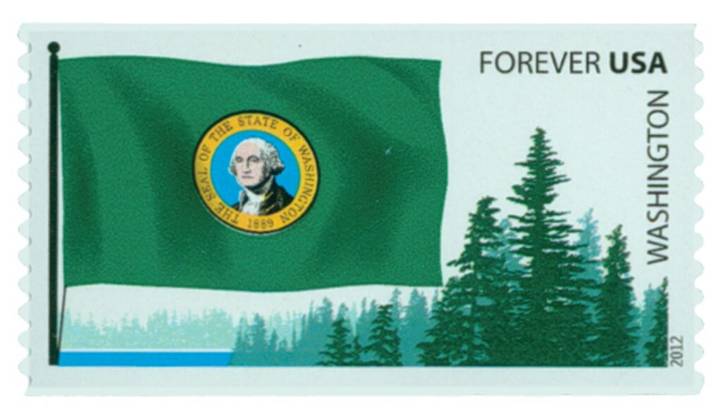 # 4328 - 2012 First-Class Forever Stamp - Flags of Our Nation: Washington