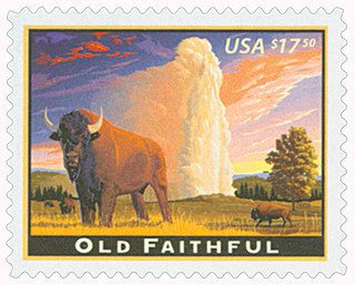 2009 $17.50 Old Faithful, Express Mail