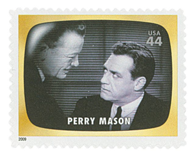 #4414n - 2009 44c Early TV Memories: Perry Mason