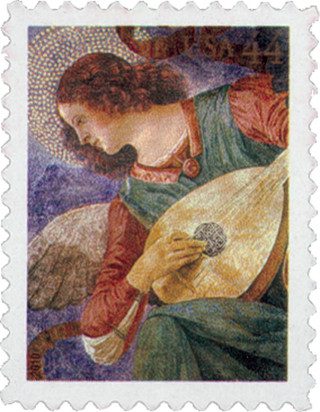 # 4477 - 2010 44c Angel with Lute