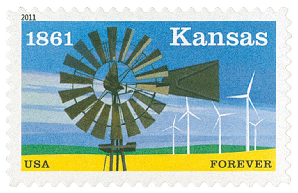 # 4493 - 2011 First-Class Forever Stamp - Kansas Statehood
