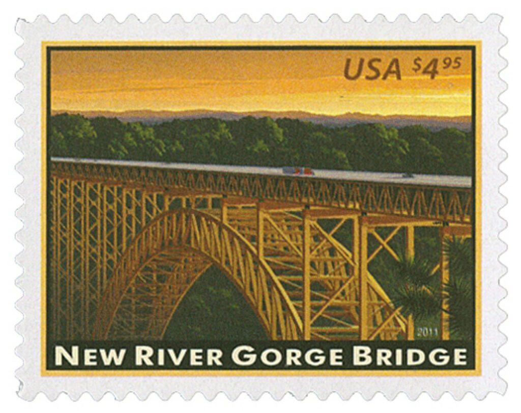 # 4511 - 2011 $4.95 New River Gorge Bridge, Priority Mail