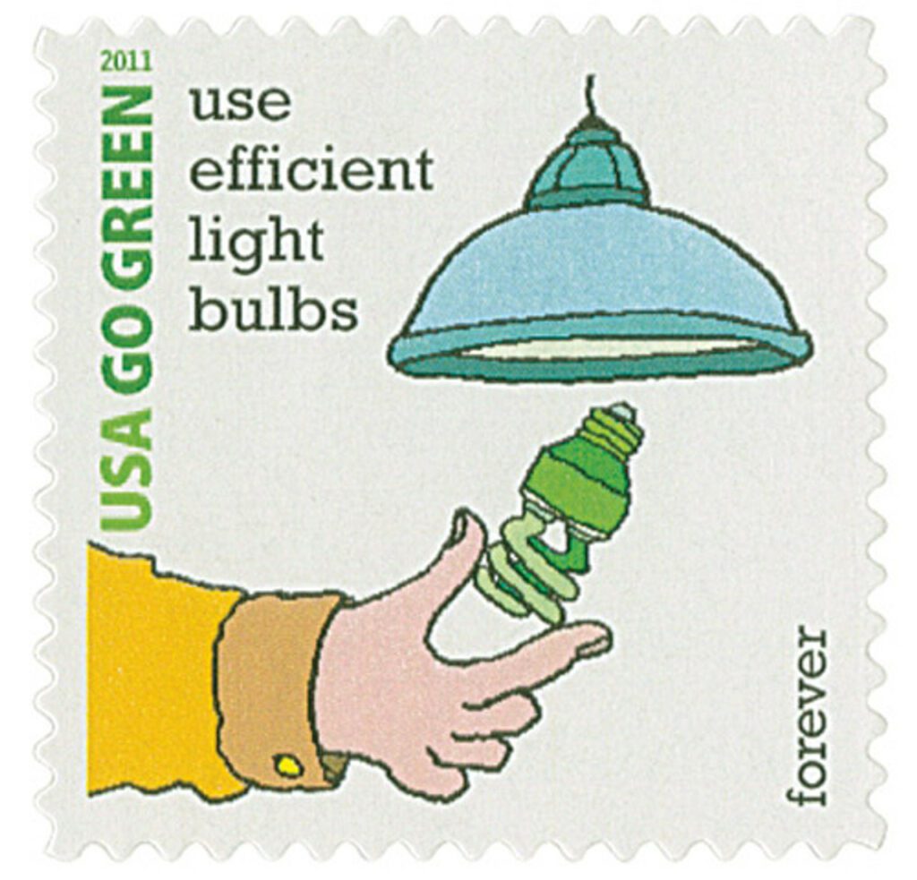 # 4524n - 2011 First-Class Forever Stamp - Go Green: Use Efficient Light Bulbs