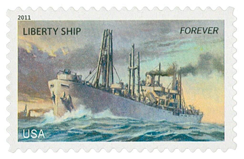 2011 First-Class Forever Stamp - U.S. Merchant Marine: Liberty Ship