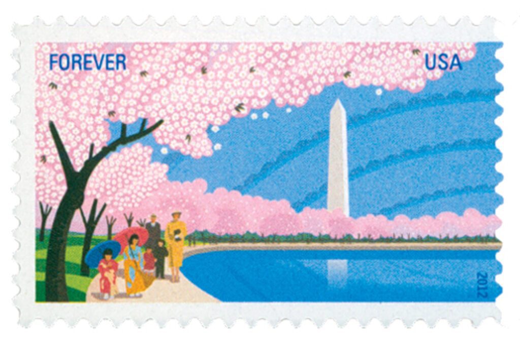 # 4651 - 2012 First-Class Forever Stamp - Cherry Blossom Centennial: Washington Monument