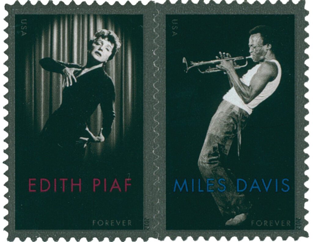 # 4692-93 - 2012 First-Class Forever Stamp - Edith Piaf and Miles Davis