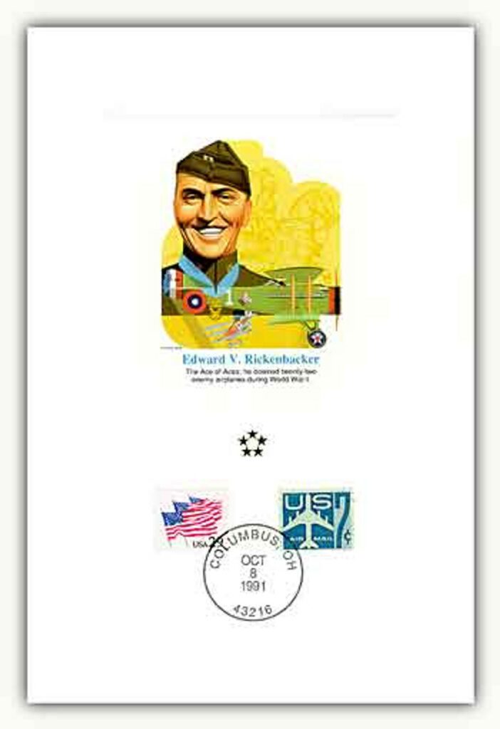 # 47015A - 1991 AGMH Edward Rickenbacker Proofcard Only