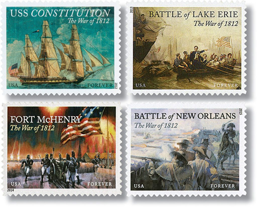 # 4703/4952 - 2012-15 The War of 1812, set of 4 stamps