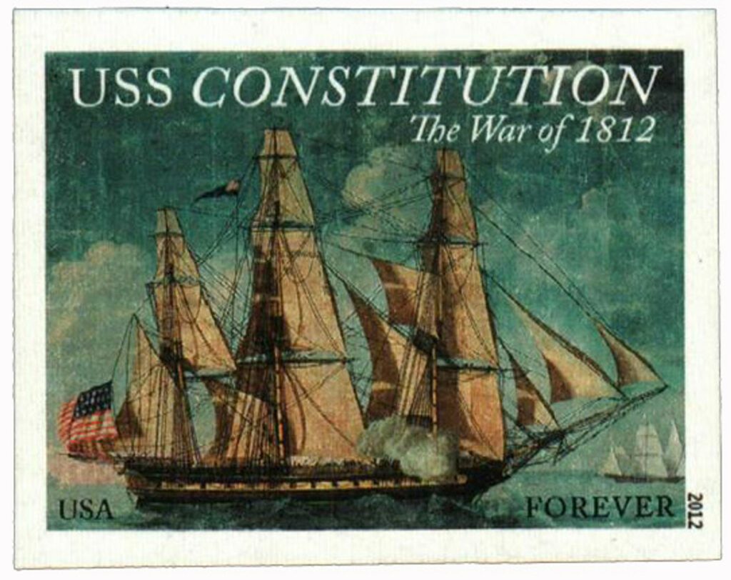 2012 45¢ USS Constitution Imperforate