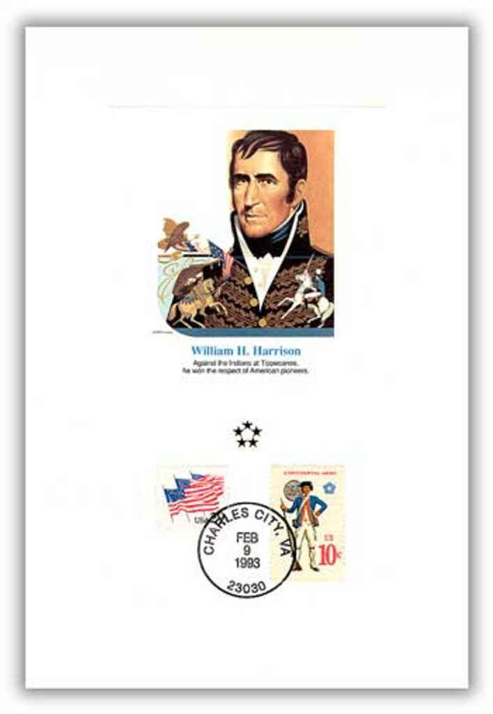 # 47069A - 1991 AGMH William Harrison Proofcard Only