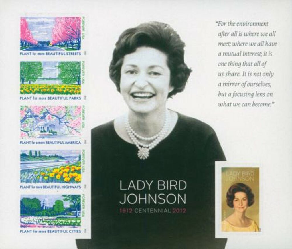# 4716 - 2012 First-Class Forever Stamp - Lady Bird Johnson Centennial
