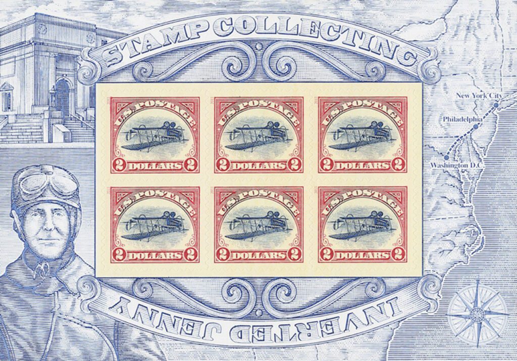 2013 $2.00 Inverted Jenny, sheet of 6