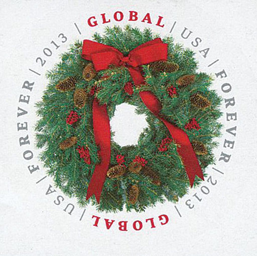 # 4814a - 2013 $1.10 Imperf Evergreen Wreath