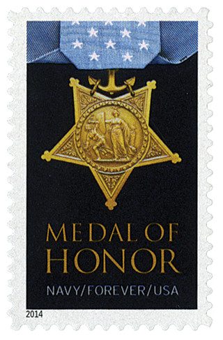 # 4822a - 2014 First-Class Forever Stamp - The Medal of Honor: Korean War - Navy