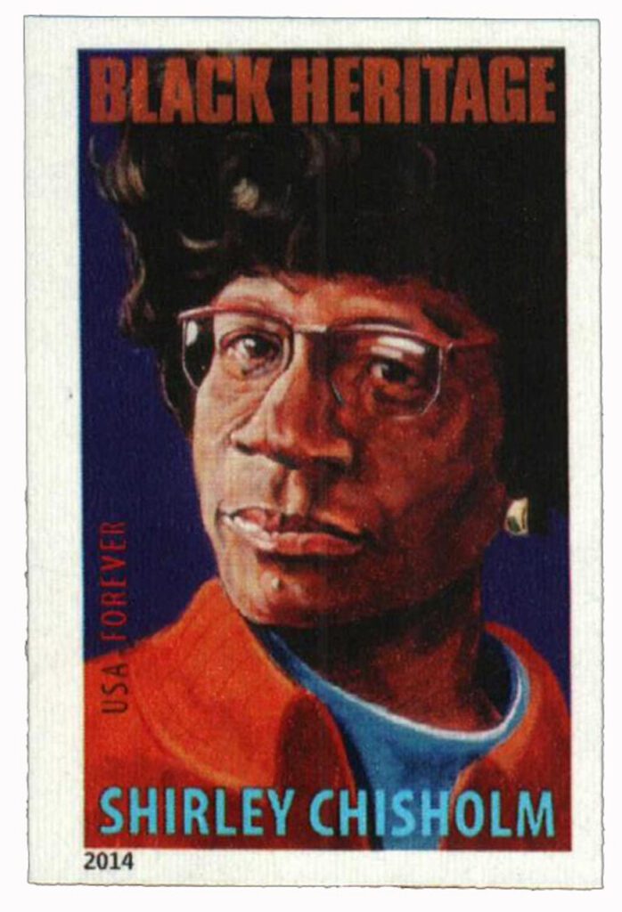 # 4856a - 2014 First-Class Forever Stamp - Imperforate Black Heritage: Shirley Chisholm