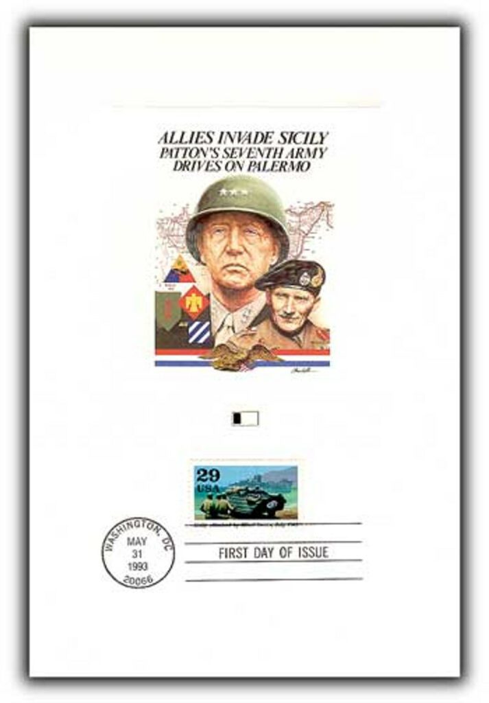 1993 World War II Sicily Proofcard