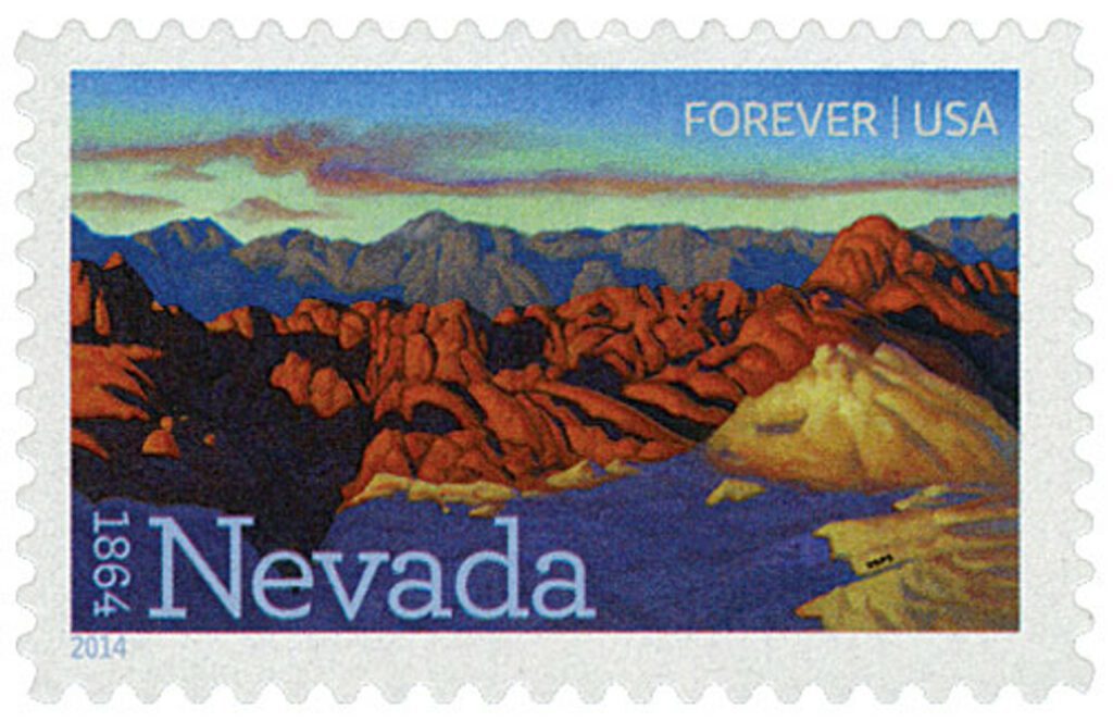 # 4907 - 2014 First-Class Forever Stamp - Statehood: Nevada Sesquicentennial