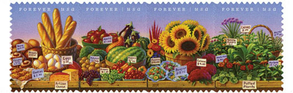 # 4912-15 - 2014 First-Class Forever Stamp - Farmers Markets