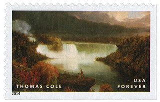 # 4920 - 2014 First-Class Forever Stamp - Hudson River School Paintings: "Distant View of Niagara Falls" by Thomas Cole