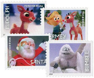 # 4946-49 - 2014 First-Class Forever Stamp - Contemporary Christmas: Rudolph the Red-Nosed Reindeer
