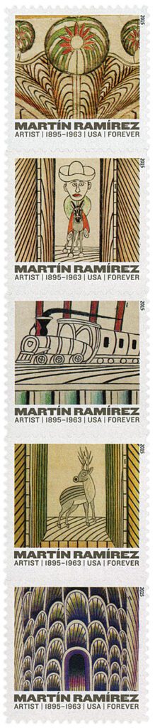 # 4968-72 - 2015 First-Class Forever Stamp - Martin Ramirez (1895-1963)