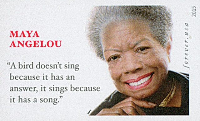 #4979a - 2015 First-Class Forever Stamp,Imperforate Maya Angelou