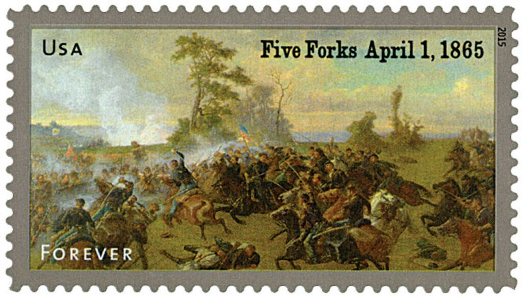 #4980 - 2015 First-Class Forever Stamp,The Civil War Sesquicentennial, 1865: The Battle of Five Forks